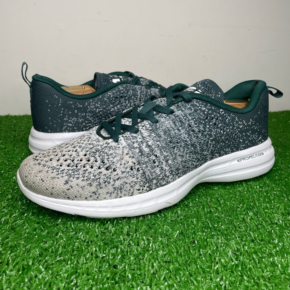 APL Techloom Pro Knit Running Shoe Sz 8 Green